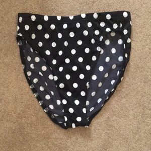 Vintage High Waisted Polka Dot Bikini Bottom